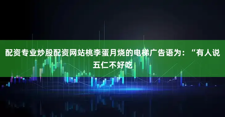 配资专业炒股配资网站桃李蛋月烧的电梯广告语为：“有人说五仁不好吃